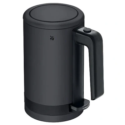 Imagen de WMF KÜCHENmini hervidor eléctrico de acero inoxidable 0,8 l capacidad, 1800 W con filtro cal, tetera pequeña, inoxidable, negro