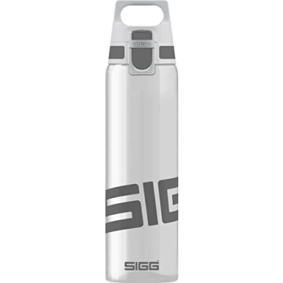 Imagen de SIGG Total Clear ONE Anthracite botella cantimplora (0.75 L), hermética sin sustancias nocivas, resistente y ligera de plástico tritán