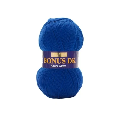 Imagen de Hayfield Lana de Tejido Doble Bonus DK (100 g), Hilo, Azul Cobalto, 19 x 9 cm