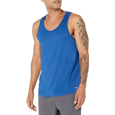 Imagen de Amazon Essentials Camiseta Técnica Elastizada de Tirantes Hombre, Azul Brillante, XS
