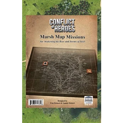 Imagen de Academy Games Conflict of Heroes Marsh Map Missions Board Game Ages 14 and Up 2 4 Players English Version