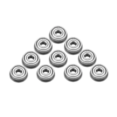 Imagen de MLMLH Rodamientos de Bolas F625ZZ, 10Pcs Rodamiento Ranura Profunda, con Doble Brida, Metal en Miniatura, para Modelo Impresora 3D(5x16x5 mm)
