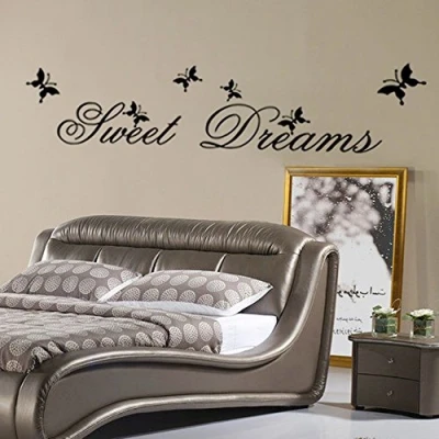 Imagen de ufengke Palabras de Sencillos Sweet Dreams Pegatinas Pared Grande Calcomanías Vinilo DIY Extraíble Sala Estar, Dormitorio, Familia Mural