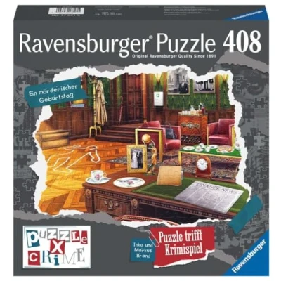 Imagen de RAVENSBURGER PUZZLE X Crime Un cumpleaños asesino 406 Piezas Rompecabezas de Juego para 1 4 Jugadores, Multicolor, Small (17521)