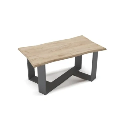 Imagen de Vicco Mesa de Centro Arne, Roble Dorado/Antracita, 90 x 50 cm