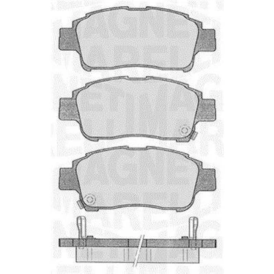 Imagen de MAGNETI MARELLI 363916060533 Juego de pastillas freno con avisador acústico desgaste TOYOTA: Yaris I Hatchback