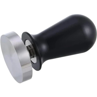 Imagen de VIA CREMA Tamper calibrado para espresso, con base plana de acero inoxidable (54 mm), 130167