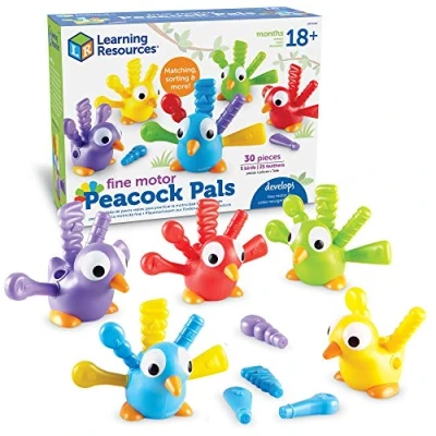 Imagen de Learning Resources LER9095 Fine Motor Peacock Pals