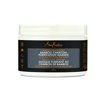 Imagen de SHEA MOISTURE African Black Soap Bamboo Charcoal Mascarilla 12Oz/340G, No Aplica