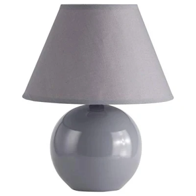 Imagen de BRILLIANT lamp Primo lámpara de mesa gris oscuro 1x D45, E14, 40W, adecuado para lámparas caída (no incluidas) Escala a ++ E Con interruptor cable
