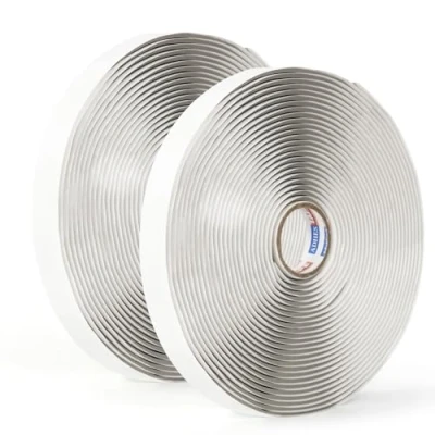 Imagen de Cinta de Butilo Gris 12 mm x 9 m 3 2 rollo, Cordón Redondo para Faros, autocaravanas, Parabrisas, Puertas y Ventanas