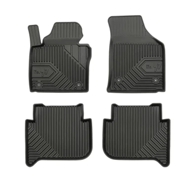 Imagen de FROGUM No. 77 77407183 Juego de alfombrillas suelo Caucho delante y detrás 4 negro Adaptado VOLKSWAGEN: Touran I