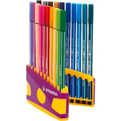 Imagen de STABILO Rotulador Pen 68 Estuche premium Colorparade con 20 colores