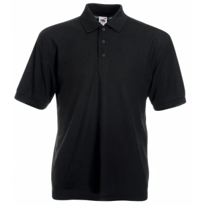 Imagen de Fruit of The Loom Raglan Sleeve Polo, Noir Noir, Large para Hombre