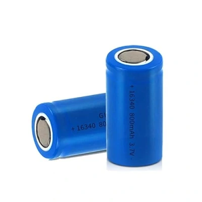 Imagen de Pilas Recargables, 3.7V 800mAh Baterías de Litio Batería Flat Top Li Ion Bateria para Linternas LED, Linterna Frontal, Dispositivos Electrónicos