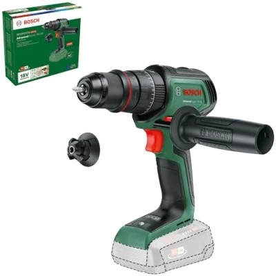 Imagen de Bosch Taladro de percusión con batería AdvancedImpact 18V 80 QuickSnap (para taladrar y atornillar; sistema 18V; Brushless; 82 Nm; portabrocas 13 mm; empuñadura adicional; sin batería)