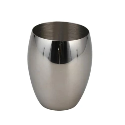 Imagen de Bagnoxx Vaso para Cepillo de Dientes Acero Inoxidable Redondo Plata Ø 7,5cm, 9,3cm Altura Portacepillo Dientes, Almacenaje Pasta