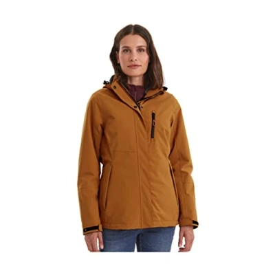 Imagen de Killtec Chaqueta de invierno para mujer Kow 140 Wmn Jckt con capucha desmontable, Mujer, 37411 000, caramelo, 44