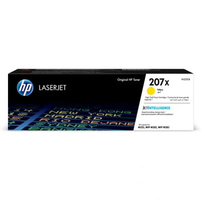 Imagen de Tóner HP 207X LaserJet, Amarillo, W2212X