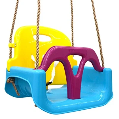 Imagen de LittleTom 3en1 Silla de Columpio 40x43x33cm Bebé Niño Infantil 6 72 Meses Azul Amarillo