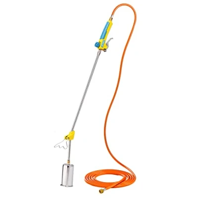 Imagen de GLORIA BIO Professional PLUS Quemador de malas hierbas a gas, potente y duradero, para grandes superficies, conexión cartucho gas presión, la maleza del jardín los caminos