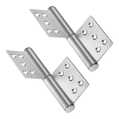 Imagen de Bangbobi Juego de 2 bisagras Acero Inoxidable Alta Resistencia para Puertas Madera hasta 80 kg Capacidad Carga, ángulo Apertura 360 Grados