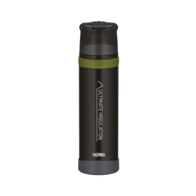 Imagen de THERMOS MONTAIN Beverage Bottle Botella, Acero Inoxidable, Charcoal Black Mat, 0,9 Liter
