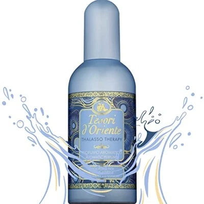 Imagen de Tesori d&#039;Oriente Perfume aromático Thalasso Therapy, con fragancia marina, notas de bergamota, lavanda, pachuli y almizcle blanco, 100 ml