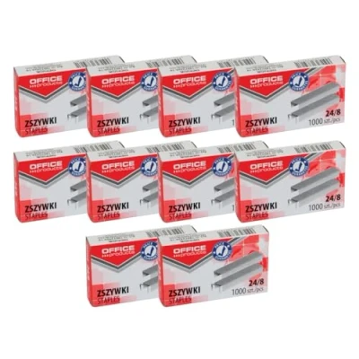 Imagen de Office Products 18072429 19 Grapas (24/8, 10.000 unidades, 10 x 1000 unidades), color plateado