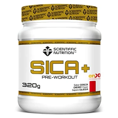 Imagen de Scientiffic Nutrition SICA+, Preworkout, Aumenta el Rendimiento y la Energía, Pre Entrenamiento, Contiene Citrulina de Malato 320g, Sabor Cereza