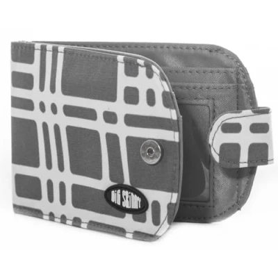 Imagen de Big Skinny Women&#039;s Taxicat Bi Fold Slim Wallet, Holds Up to 25 Cards, Graphite Cobble
