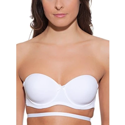 Imagen de Creaciones Selene Sujetador sin tirantes/multiescote, Mujer, Talla: 85B, Blanco