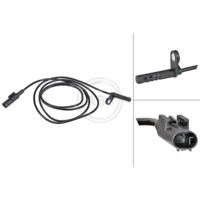 Imagen de A.B.S. 30203 Sensor de ABS activo 1660 negro MERCEDES BENZ: Sprinter 3.5 T Furgón, 5 VOLKSWAGEN: Crafter 30 50 Furgón