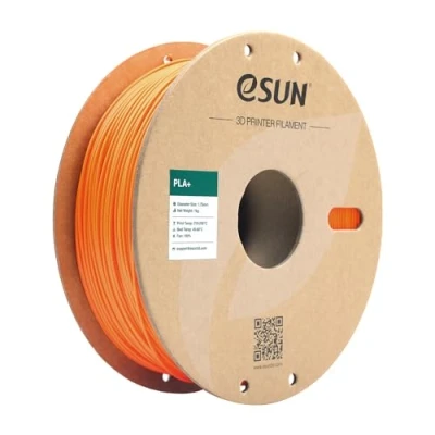Imagen de eSUN Filamento PLA+ 1.75mm, Mejorado Tenacidad Impresora 3D PLA Plus, Precisión Dimensional +/ 0.03mm, 1KG Carrete (2.2 LBS) para de Impresión 3D, Naranja