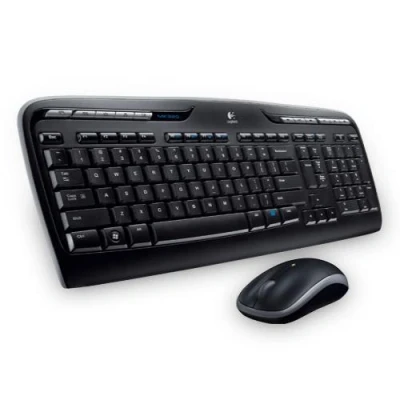 Imagen de Pack Teclado + Ratón Logitech Wireless Combo MK330, Inalámbrico, USB, Negro