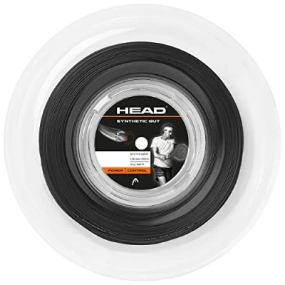 Imagen de HEAD Cuerda de Tenis Synthetic Gut (Carrete 200 m), Color Negro, 1,30 mm/16 g, Unisex, 44