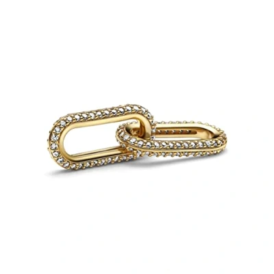 Imagen de Pandora Styling PAVÉ Double LINK Adorno, Mujer, Talla: One Size, Gold plated