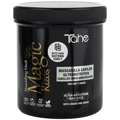 Imagen de Tahe Magic Rizos Mascarilla capilar ultranutritiva para cabellos muy secos y rizados (700 ml)