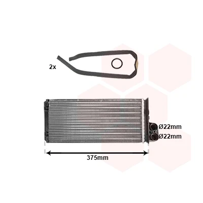 Imagen de VAN WEZEL 43006226 Radiador de Calefaccion RENAULT: MASTER 2 Bus, Kasten