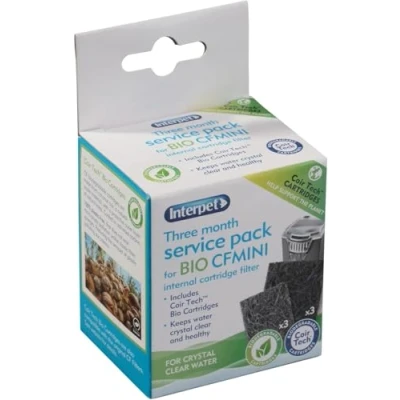 Imagen de Interpet Paquete de servicio 3 meses para el filtro cartucho interno CF Mini (3 cartuchos con esferas Algaway integradas)