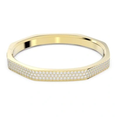 Imagen de Swarovski Pulsera Dextera, Forma Octogonal, Bañada en Oro, con Cristales, talla M, de la Colección Dextera
