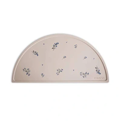 Imagen de Mushie Mantel Individual de Silicona para Niños Tapete Resistente a Las Manchas y Apto Lavavajillas Diseño Antideslizante Accesorio Durable Pequeños Niñas Lilac Flowers