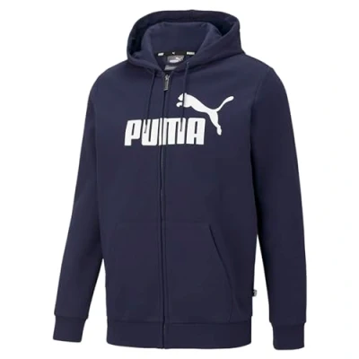 Imagen de Puma BIG LOGO Hoodie Sudadera con cremallera, Hombre, Talla: Small, Peacoat