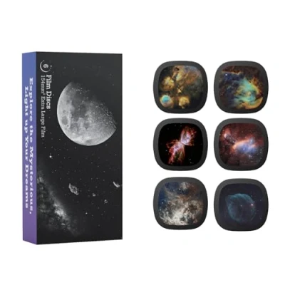 Imagen de Discos Realistas para Ainael Meteor und Galaxy Proyector, Diapositiva 5k Ultra HD Planetario en Casa, Juego de 6 sin Proyector (Nebula 6)