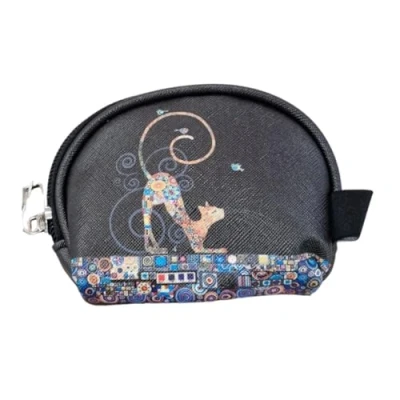 Imagen de Monedero redondo para gatos Kiub Bug Art Jewels Klimt