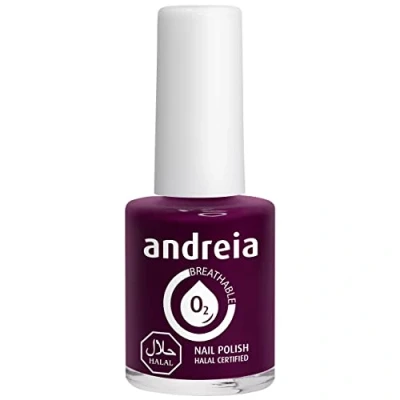 Imagen de Andreia Vernis Halal Esmalte de Uñas Vegano, Permeable y Transpirable que cumple con los requisitos Color B7 Púrpura Sombras Azul