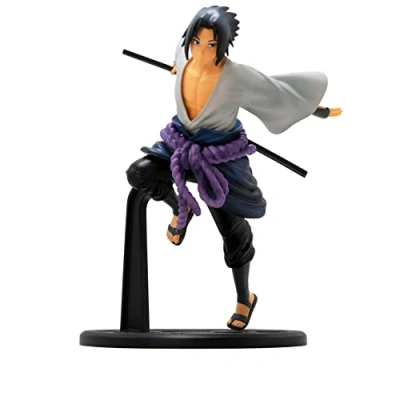 Imagen de Naruto Shippuden Figura de acción Sasuke 1:10 Scale Impreso en PVC, Caja Regalo.