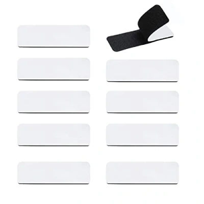 Imagen de Cinta de gancho y bucle negro,Correas adhesivo fuerte,Resistente a rayones,Nylon,Tela,Piso,Pared,Mesa,Cama,Metal,Plástico,etc(10 * 3cm,10pares)