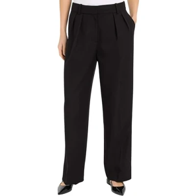 Imagen de Tommy Hilfiger CORE Relaxed Straight Pantalones, Mujer, Talla: 38, Black