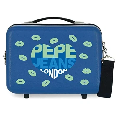 Imagen de Pepe Jeans Ruth, Neceser ABS Adaptable Niñas, Azul (Blue), 29x21x15 Cms